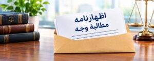 اظهارنامه مطالبه وجه